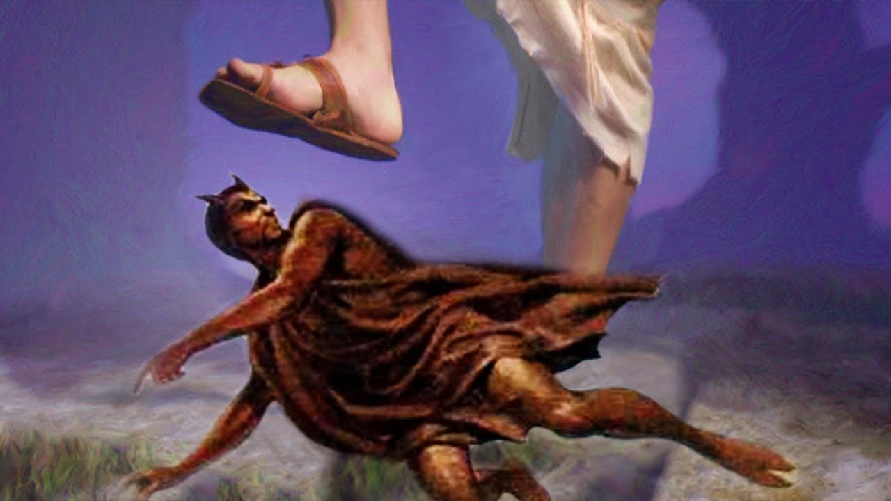 Jesus Beating The Devil