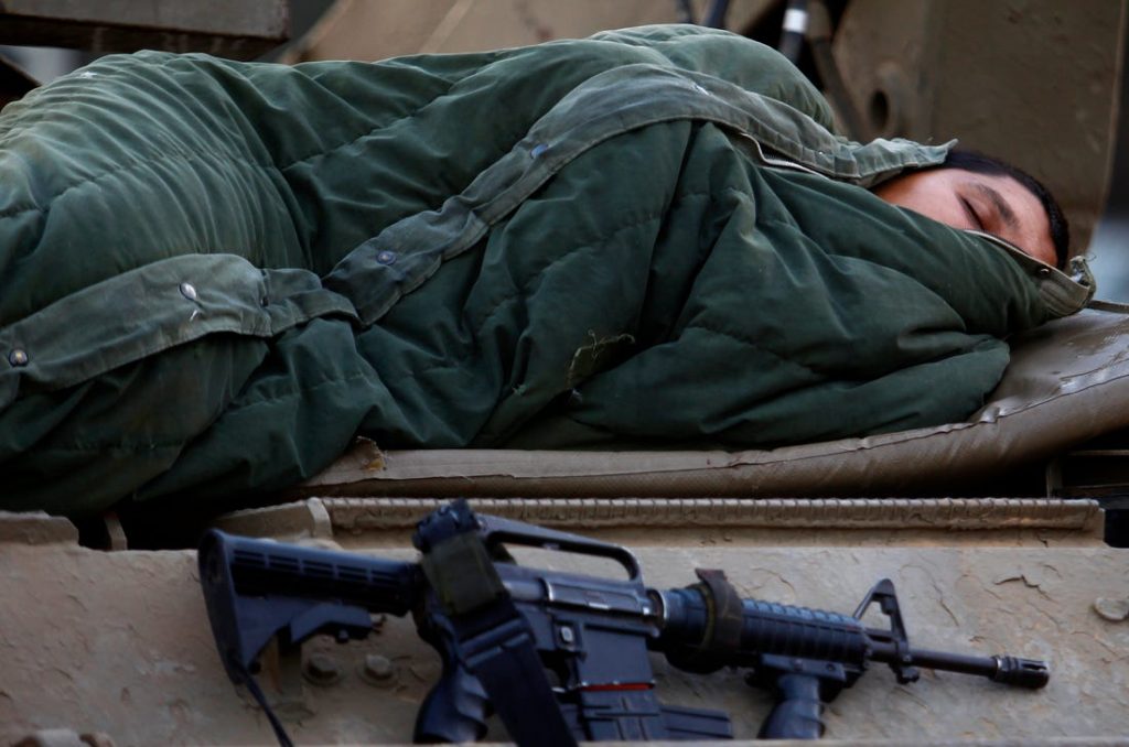 Sleeping Christian soldiers.