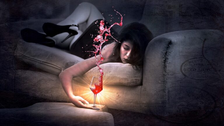 Alt=Alcoholic drinks distort God's voice.