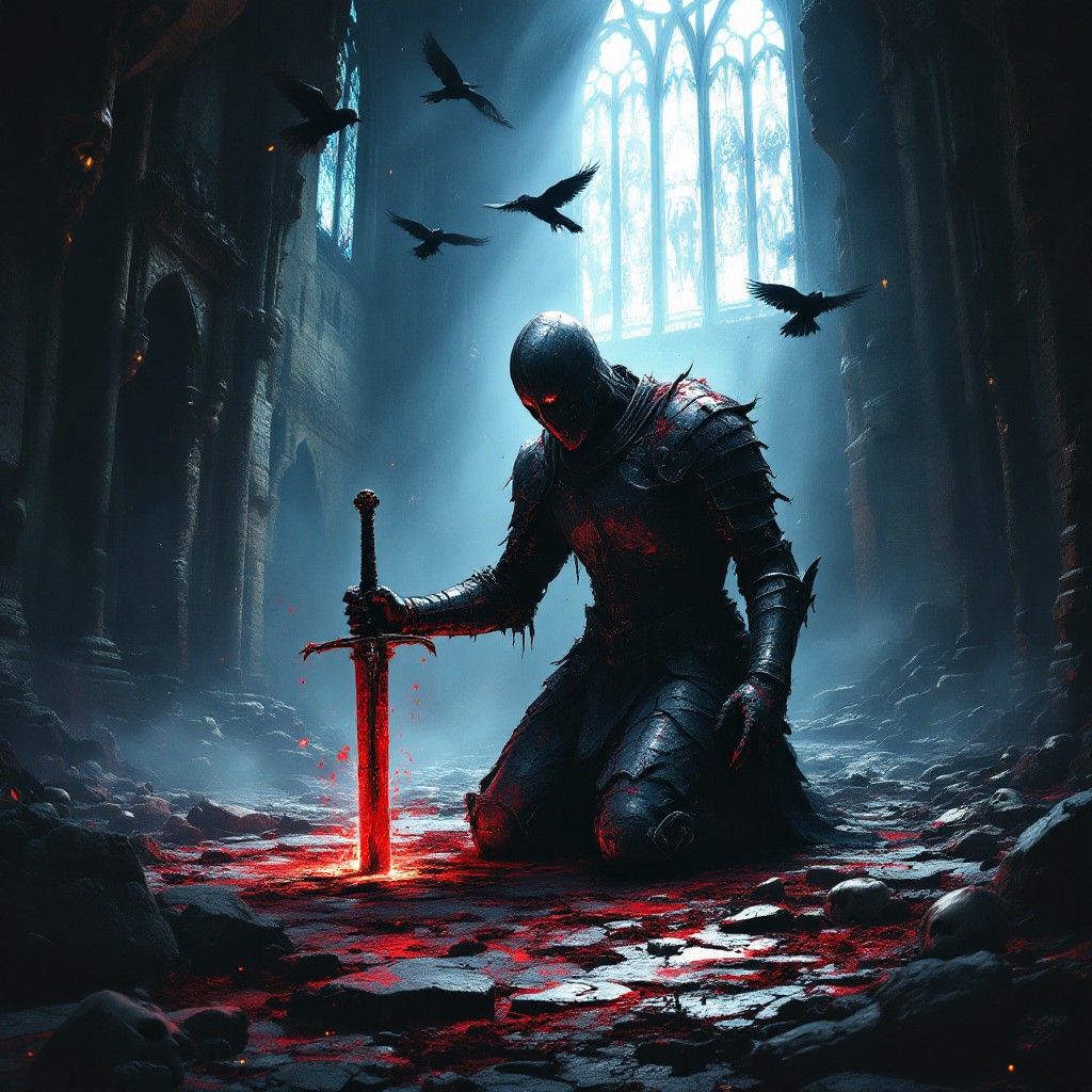Alt=Satan is about to destroy all his followers.