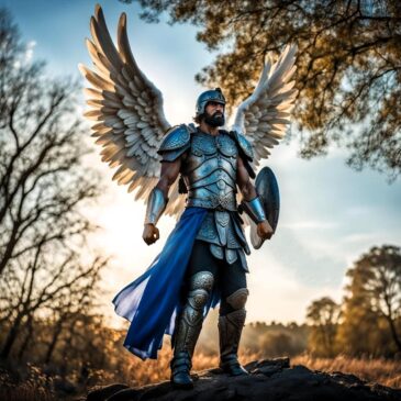 “I’m returning to heaven right now!” the  warrior angel warned me.
