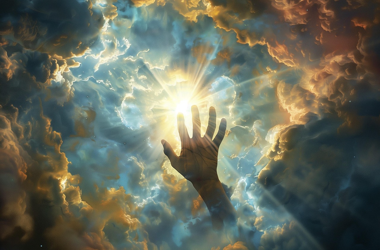 Alt=I saw a hand come out of heaven!