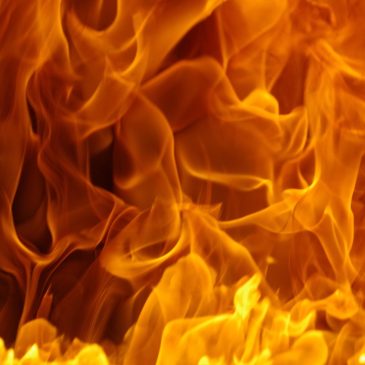 I was reading the Bible, and the room burst into flames!